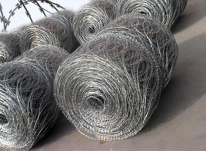 Flat Concertina Wire Coils
