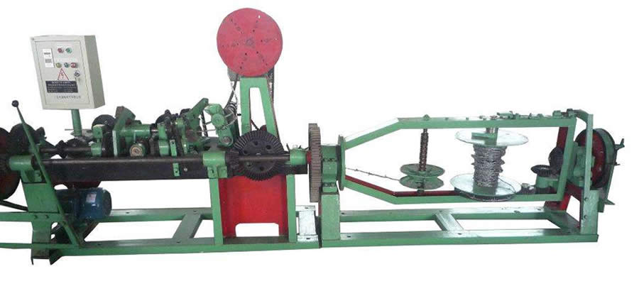 PVC Coated and Galvanised Double Twisted Barbed Wire Machine